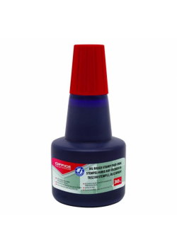 Tusz olejowy do pieczątek metalowych czerwony 30ml