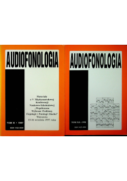 Audiofonologia tom  XI i XII