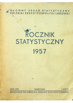 Rocznik statystyczny 1957