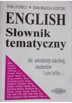 English słownik tematyczny