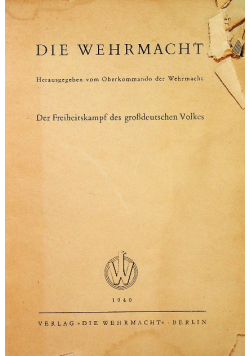 Die Wehrmacht 1940 r.