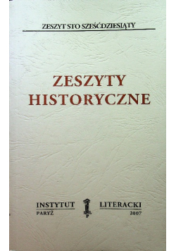 Zeszyty historyczne zeszyt 160