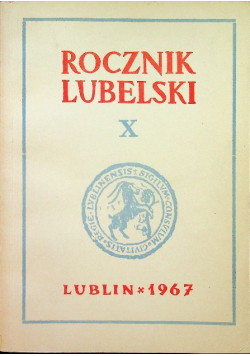 Rocznik lubelski X