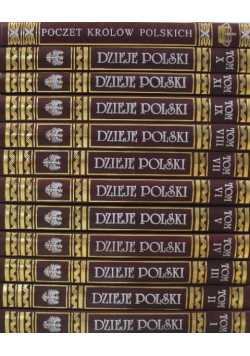 Dzieje Polski Dziedzictwo Narodowe tom 1 do 12 reprint z 1896 r