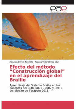 Efecto del método "Construcción global" en el aprendizaje del Braille
