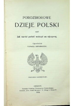 Porozbiorowe dzieje Polski 1910 r.