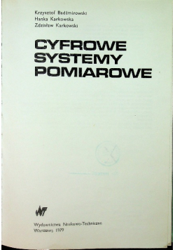 Cyfrowe Systemy Pomiarowe