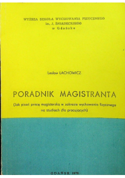 Poradnik Magistranta