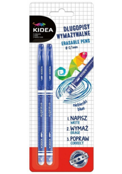 Długopis wymazywalny 2szt KIDEA