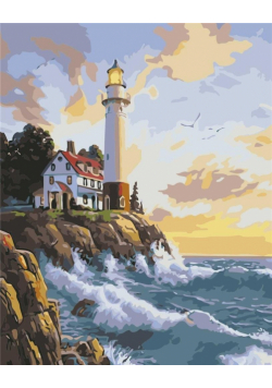 Malowanie po numerach - Latarnia morska 30x40cm