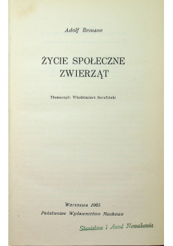 Życie społeczne zwierząt