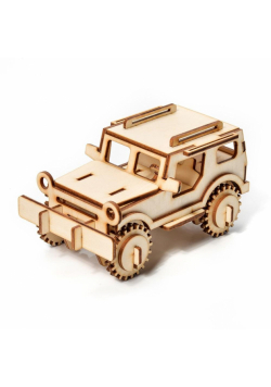 Puzzle drewniane Model 3D Jeep