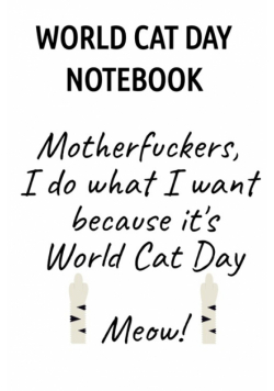 World Cat Day Notebook