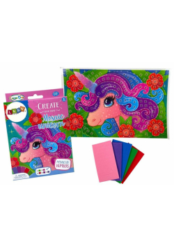 Zestaw DIY Kolorowa mozaika jednorożec