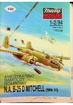 Mały modelarz nr 1 - 2 Amerykański samolot bombowy N A B - 25 D Mitchell