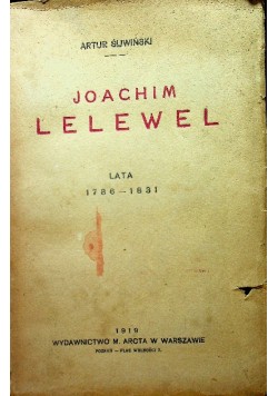 Joachim Lelewel 1919 r.