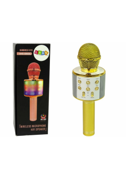 Mikrofon bezprzewodowy USB złoty
