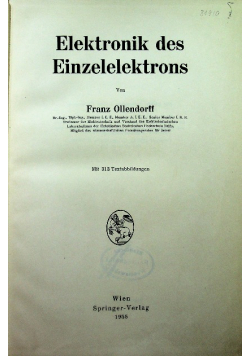 Elektronik Des Einzelelektrons