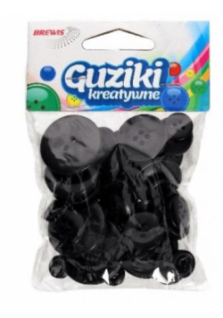Guziki kreatywne czarne 40g