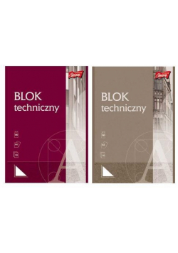 Blok techniczny A4/10K MIX (10szt)