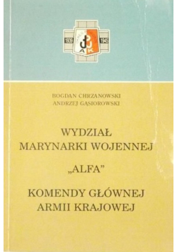 Wydział Marynarki Wojennej "Alfa" Komendy Głównej  Armii Krajowej
