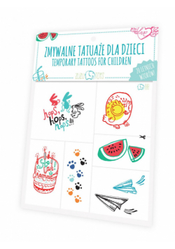 Zmywalne tatuaże dla dzieci - Letnie wzory