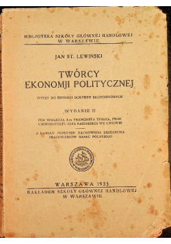 Twórcy ekonomji politycznej 1935 r.