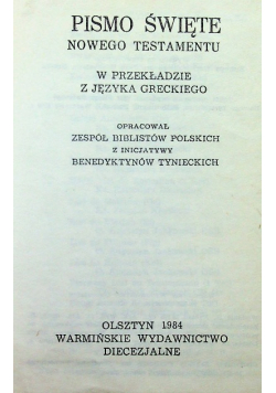Pismo Święte Nowego Testamentu