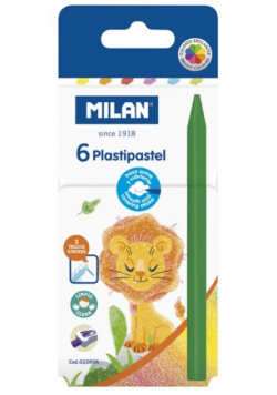 Kredki świecowe Plastipastel 6 kolorów MILAN