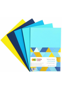 Tektura falista A4/5K mix Ocean HAPPY COLOR