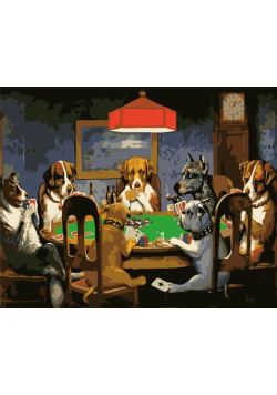 Malowanie po numerach - Poker Club 40x50cm
