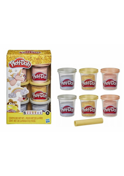 Play Doh Ciastolina metaliczna 6-pak