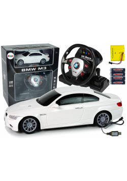 Auto zdalnie sterowane BMW M3 białe