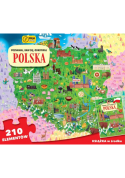 Poznawaj baw się odkrywaj Polska Puzzle+książka