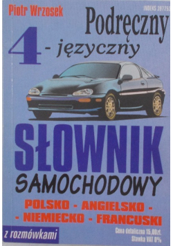 Słownik samochodowy polsko-angielsko-niemiecko-francuski