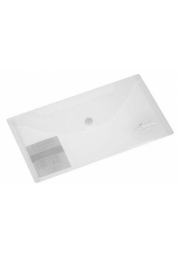 Teczka kopertowa DL transparentna