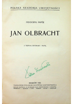 Jan Olbracht 1936 r.