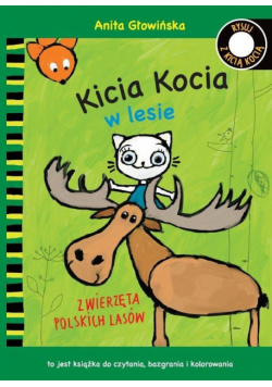Kicia Kocia w lesie. Kolorowanka