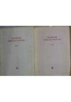 Słownik grecko polski  2 tomy