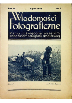 Wiadomości Fotograficzne 1939 r