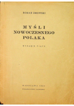 Myśli nowoczesnego Polaka 1934 r