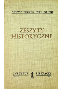 Zeszyty historyczne zeszyt 32