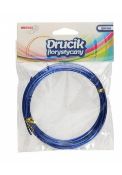 Druciki florystyczne 3mx2mm niebieskie