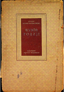 Borkowski Wybór Poezji 1950 r.