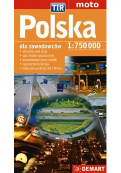 Mapa sam. POLSKA TIR 1:750 000 DEMART