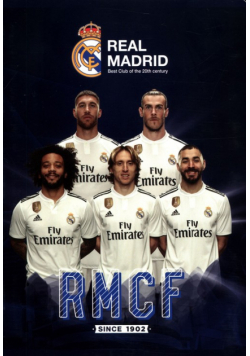 Zeszyt A5 w linie 32 kartki Real Madrid 10 sztuk