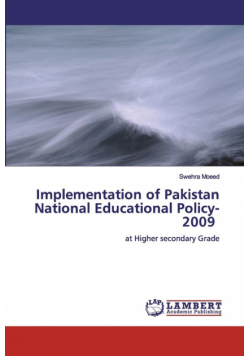 Implementation of Pakistan National Educational Policy-2009