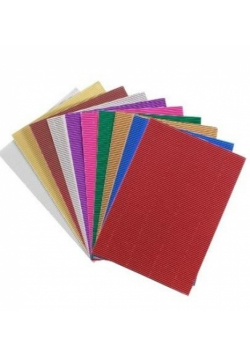 Tektura A4 falista metallic 10szt
