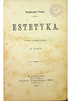 Estetyka 1892 r
