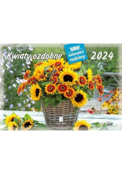 Kalendarz 2024 Rodzinny Kwiaty ozdobne
